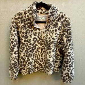 Z supply leopard print fleece